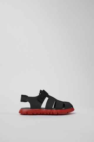 Camper Oruga - Schwarze Sandalen aus Leder/Textil Camper Oruga - Schwarze Sandalen aus Leder/Textil