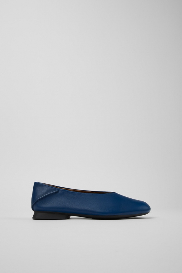 Camper Casi Myra - Blaue Damenballerinas aus Leder