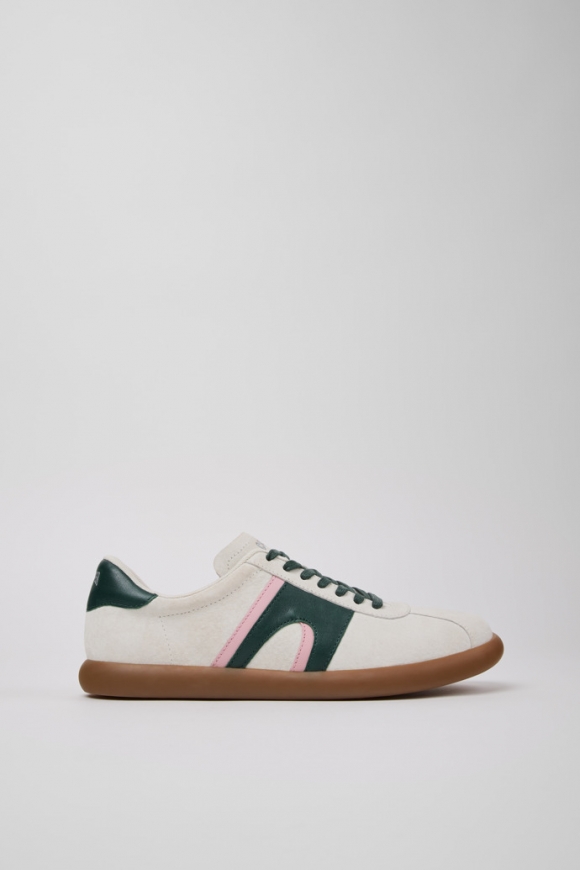 Camper Pelotas Soller - Mehrfarbiger Herrensneaker aus Leder und Nubukleder.