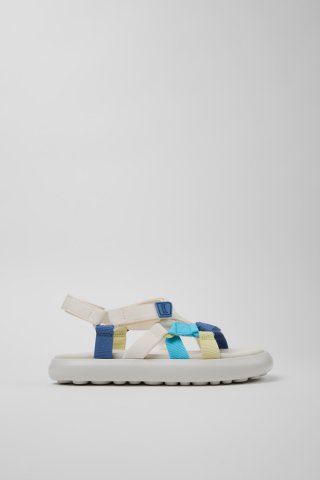 Camper Twins - Mehrfarbige Damensandalen aus Recycling-PET. Camper Twins - Mehrfarbige Damensandalen aus Recycling-PET.