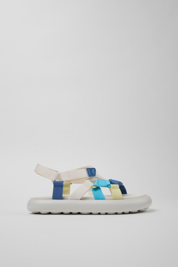 Camper Twins - Mehrfarbige Damensandalen aus Recycling-PET.
