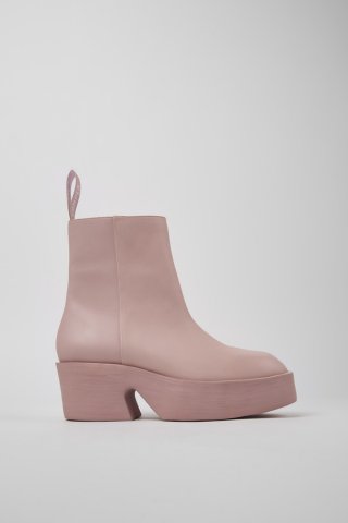 Camper Billie - Rosa Damenstiefel aus Leder