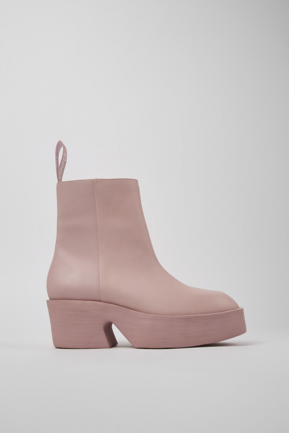 Camper Billie - Rosa Damenstiefel aus Leder