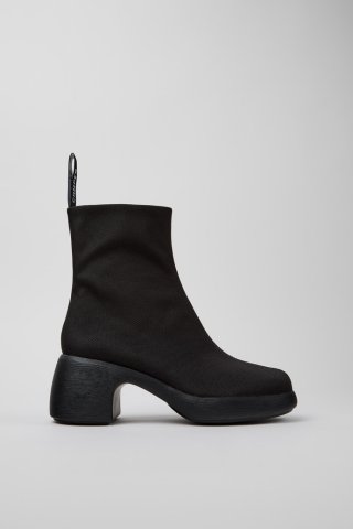 Camper Thelma - Schwarzer Damenstiefel aus Textil