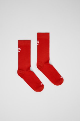 Camper Socks PYRATEX - Rote mittellange Socken aus Seacell Camper Socks PYRATEX - Rote mittellange Socken aus Seacell