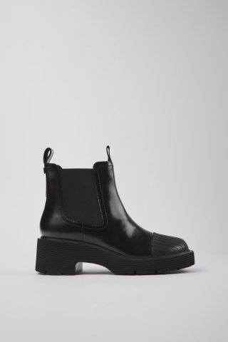 Camper Milah - Schwarzer Chelseastiefel für Damen aus Leder Camper Milah - Schwarzer Chelseastiefel für Damen aus Leder