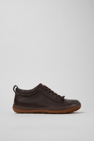 Camper Peu Pista GM - GORE-TEX - Braune Herrenstiefelette aus Leder. Camper Peu Pista GM - GORE-TEX - Braune Herrenstiefelette aus Leder.