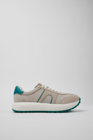 Camper Pelotas Athens - Mehrfarbiger Herrensneaker aus Recycling-PET und Nubukleder.