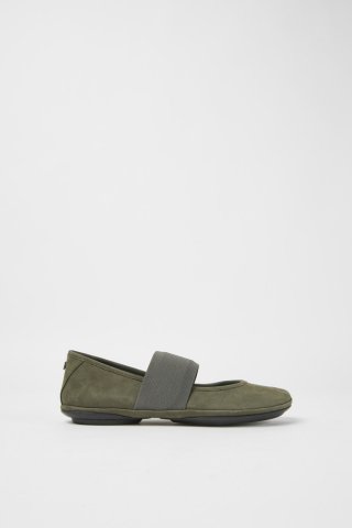 Camper Right - Grüne Ballerinas aus Nubukleder Camper Right - Grüne Ballerinas aus Nubukleder