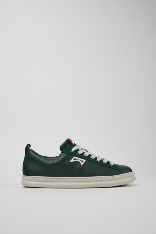 Camper Runner - Grüner Herrensneaker aus Leder und Nubukleder. Camper Runner - Grüner Herrensneaker aus Leder und Nubukleder.