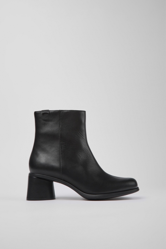 Camper Kiara - Schwarzer Damenstiefel aus Leder