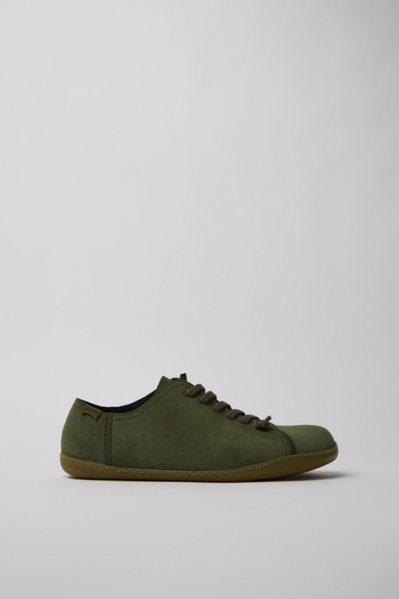 Camper Peu - Grüner Herrenschuh aus Nubukleder.