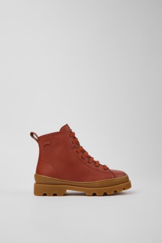 Camper Brutus - Rote Kinderstiefelette aus Leder Camper Brutus - Rote Kinderstiefelette aus Leder