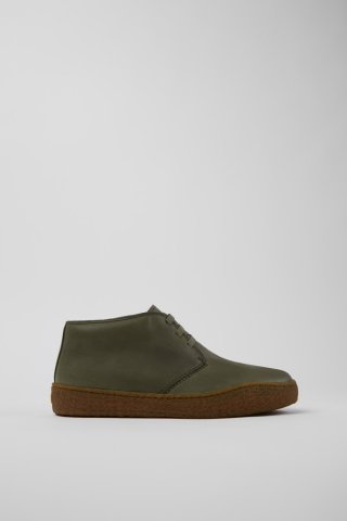 Camper Peu Terreno - Grüne Lederstiefeletten für Herren. Camper Peu Terreno - Grüne Lederstiefeletten für Herren.