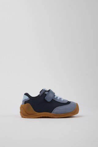 Camper Dadda - Blauer Kindersneaker aus Textil und Nubukleder Camper Dadda - Blauer Kindersneaker aus Textil und Nubukleder