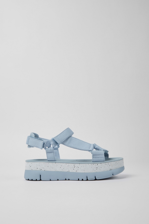 Camper Oruga Up - Blaue Damensandale aus Textil
