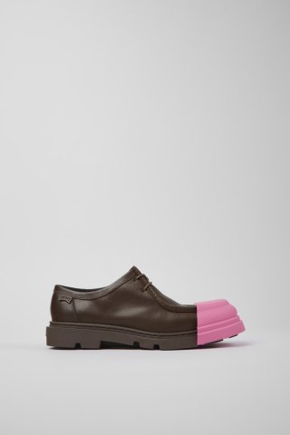 Camper Junction - Brauner Lederschuh für Damen. Camper Junction - Brauner Lederschuh für Damen.