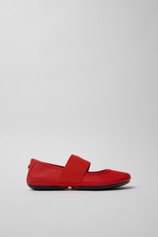 Camper Right Nina - Rote Lederballerinas für Damen. Camper Right Nina - Rote Lederballerinas für Damen.