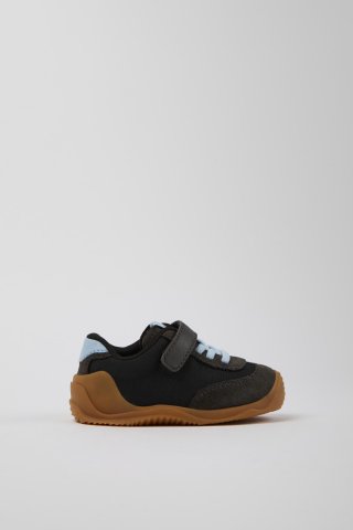 Camper Dadda - Schwarze Kindersneaker aus Textil und Nubukleder Camper Dadda - Schwarze Kindersneaker aus Textil und Nubukleder