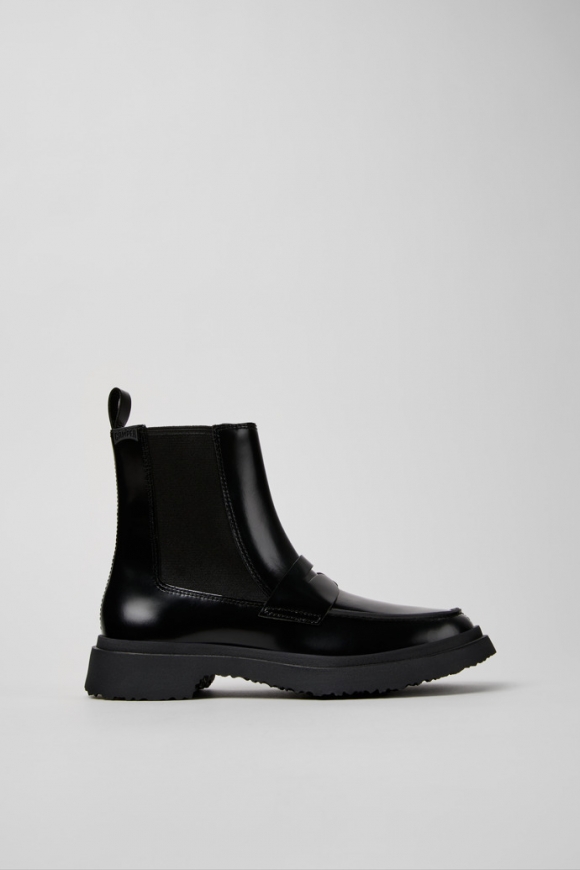 Camper Walden - Schwarzer Stiefeletten aus Leder für Damen.
