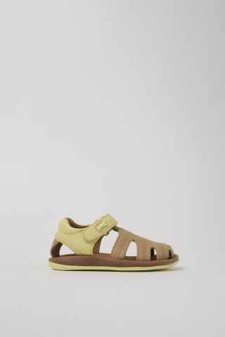 Camper Twins - Mehrfarbige Kindersandale aus Leder. Camper Twins - Mehrfarbige Kindersandale aus Leder.