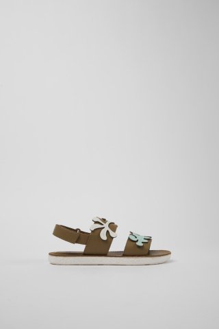 Camper Twins - Braune Ledersandalen mit Doppelriemen Camper Twins - Braune Ledersandalen mit Doppelriemen