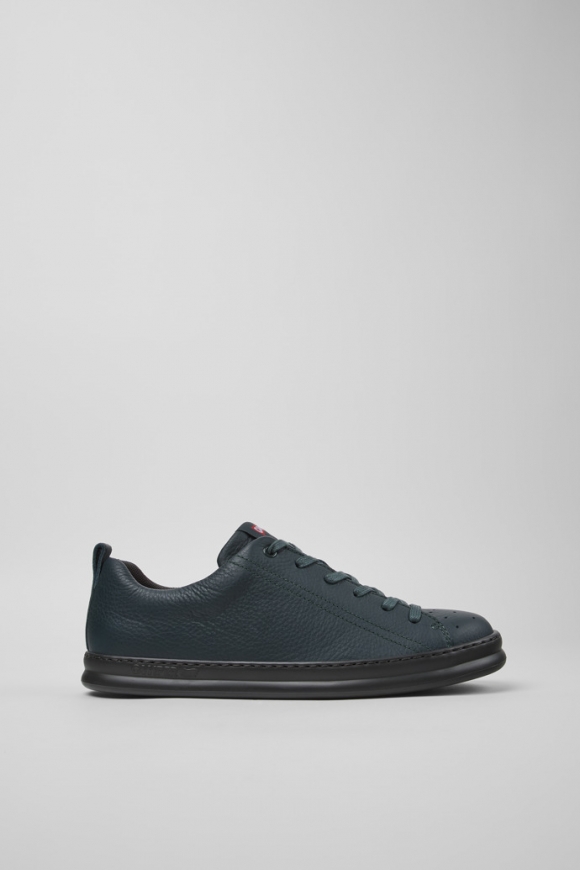 Camper Runner - Grüner Herrensneaker aus Leder