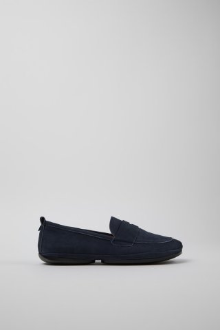 Camper Right - Blauer Damenschuh aus Nubukleder. Camper Right - Blauer Damenschuh aus Nubukleder.
