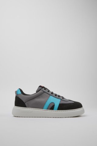 Camper Runner K21 Sorona® - Mehrfarbiger Herrensneaker aus Recycling-PET und Nubukleder. Camper Runner K21 Sorona® - Mehrfarbiger Herrensneaker aus Recycling-PET und Nubukleder.