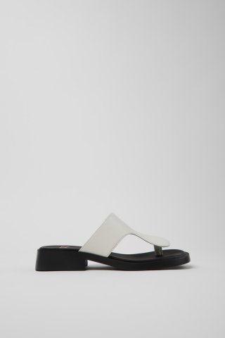 Camper Twins - Weiße Ledersandalen für Damen. Camper Twins - Weiße Ledersandalen für Damen.