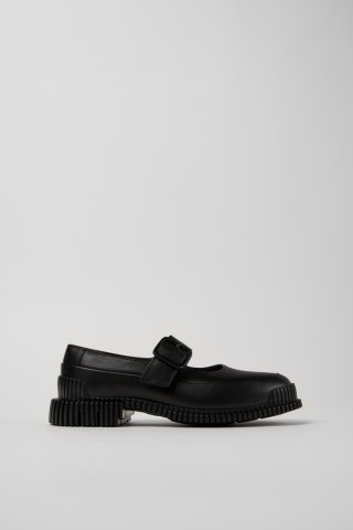 Camper Pix - Schwarzer Damenschuh aus Leder. Camper Pix - Schwarzer Damenschuh aus Leder.
