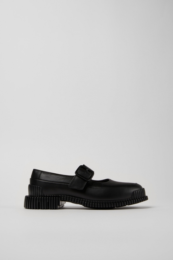 Camper Pix - Schwarzer Damenschuh aus Leder.