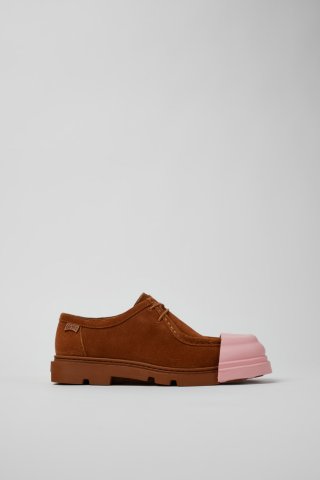 Camper Junction - Brauner Damenschuh aus Nubukleder.