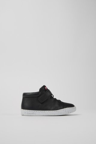 Camper Peu Touring - Schwarze Kinderstiefelette aus Leder