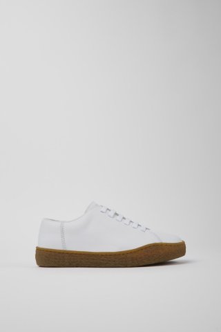 Camper Peu Terreno - Weißer Damenschuh aus Leder Camper Peu Terreno - Weißer Damenschuh aus Leder