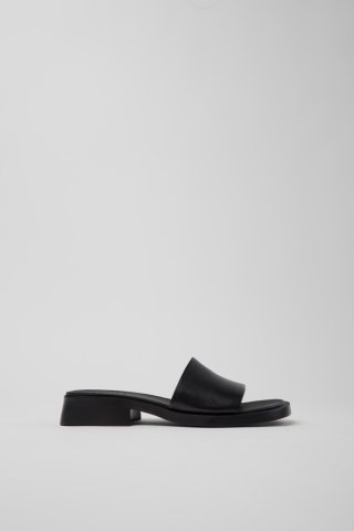 Camper Dana - Schwarze Ledersandalen für Damen.