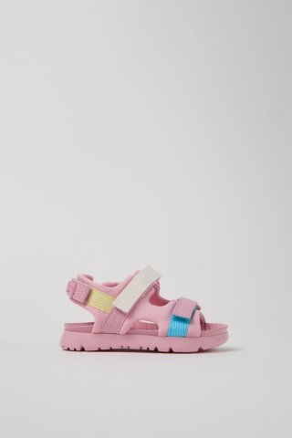 Camper Twins - Mehrfarbige Kindersandalen aus Textil. Camper Twins - Mehrfarbige Kindersandalen aus Textil.