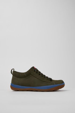 Camper Peu Pista GM - GORE-TEX - Grüne Herrenstiefelette aus Nubukleder. Camper Peu Pista GM - GORE-TEX - Grüne Herrenstiefelette aus Nubukleder.