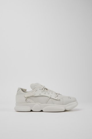 Camper Karst - Weißer Damensneaker aus ungefärbtem Leder Camper Karst - Weißer Damensneaker aus ungefärbtem Leder