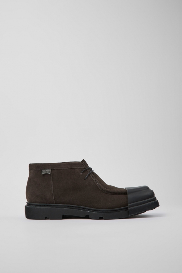 Camper Junction - Grauer Herrenschuh aus Nubukleder