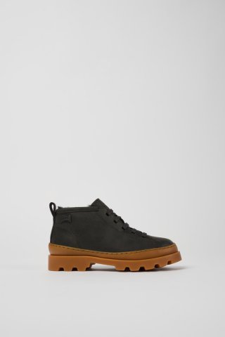 Camper Brutus - Graue Kinderstiefelette aus Nubukleder Camper Brutus - Graue Kinderstiefelette aus Nubukleder