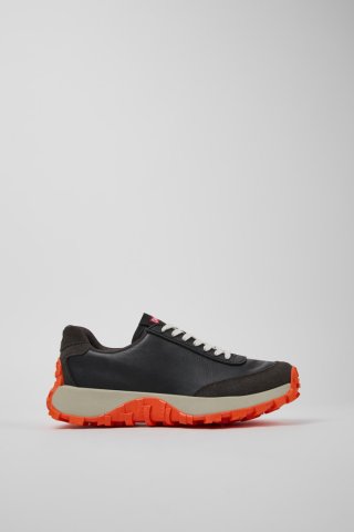 Camper Drift Trail VIBRAM - Schwarzer Damensneaker aus Leder und Nubukleder
