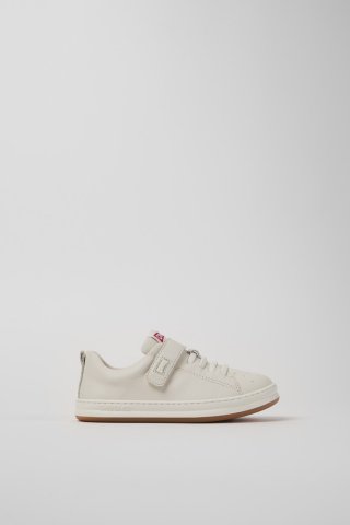 Camper Runner - Weiße Kindersneaker aus Leder. Camper Runner - Weiße Kindersneaker aus Leder.