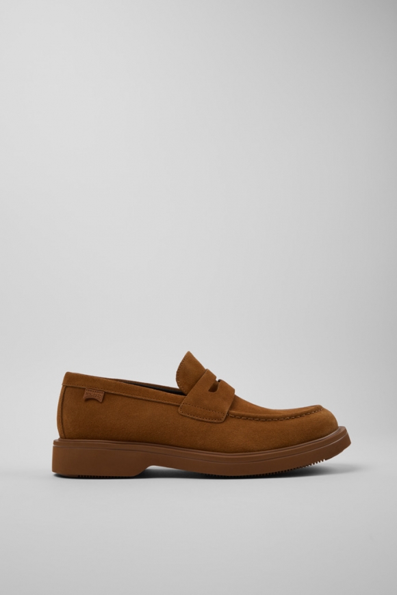 Camper Norman - Brauner Herrenschuh aus Nubukleder.