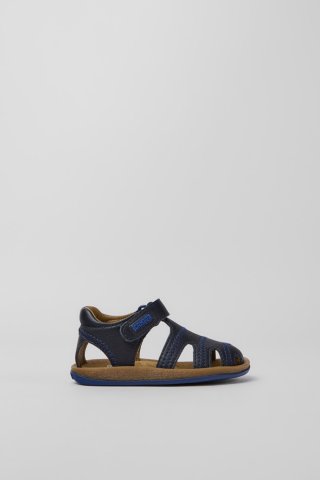 Camper Bicho - Blaue Kindersandale aus Leder Camper Bicho - Blaue Kindersandale aus Leder