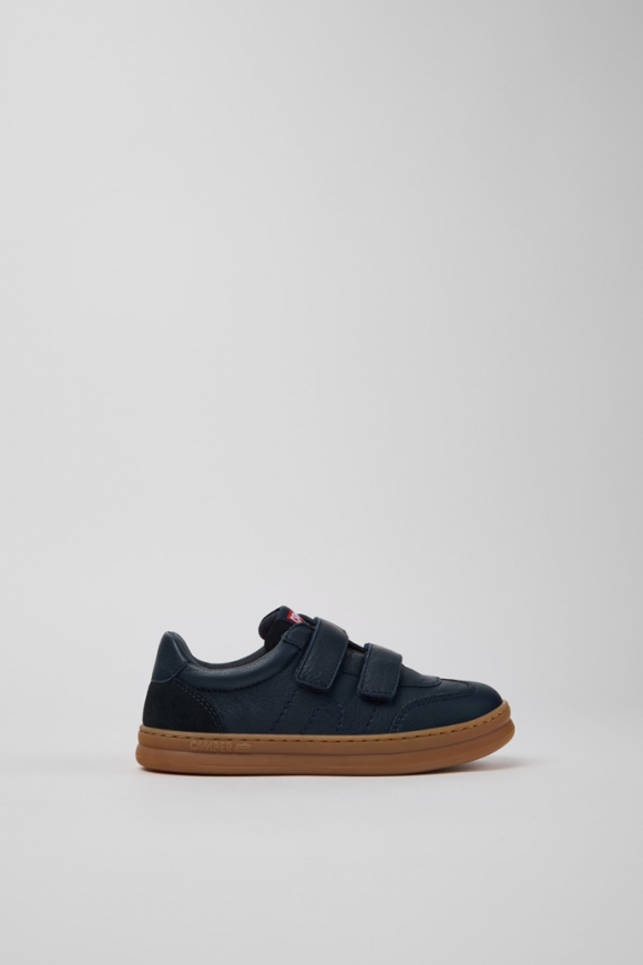Camper Runner - Mehrfarbige Kindersneaker aus Leder und Nubukleder.