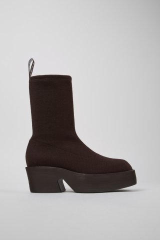 Camper Billie TENCEL® - Brauner Damenstiefel aus Textil