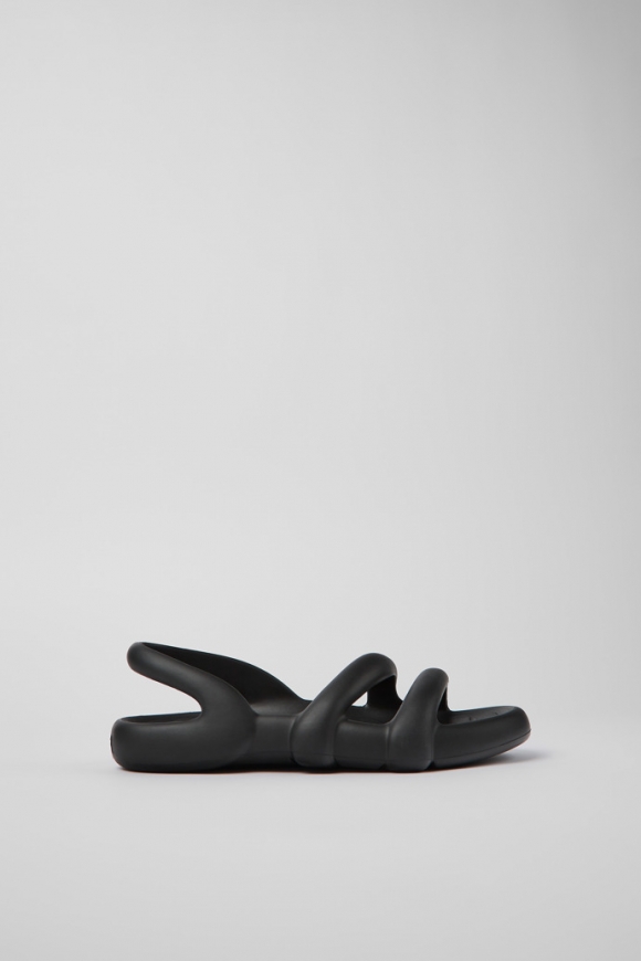 Camper Kobarah Flat - Schwarze Sandalen.