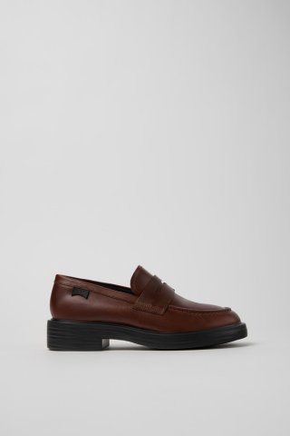 Camper Dean - Brauner Damenschuh aus Leder.
