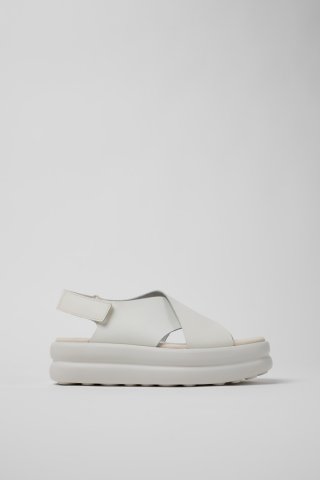 Camper Pelotas Flota Up - Weiße Ledersandalen für Damen. Camper Pelotas Flota Up - Weiße Ledersandalen für Damen.